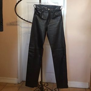 Wrangler Leather Chocolate Pants size 1